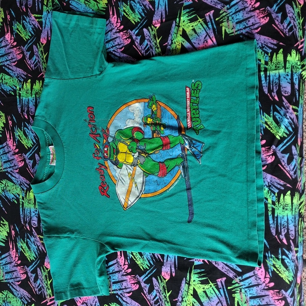 VTG 1992 TMNT Ready For Action T-Shirt